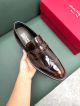 Ferragamo Man Black and brown Calfskin Business Leather Shoes 0428121 (7)_th.jpg